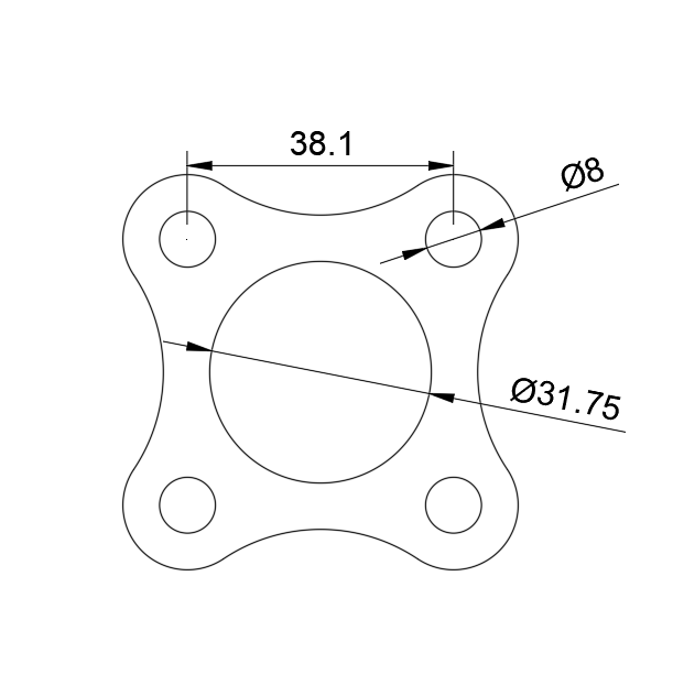 Tube mount #5- 1.250" TUBE