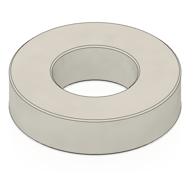 1/2"x.125"- FLAT SPACER ALUMINIUM